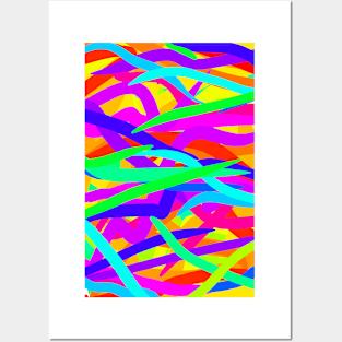 Colourful Wavy Lines Colorful Wave Posters and Art